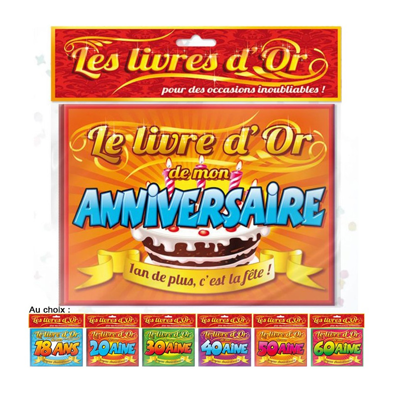 Livre D Or Anniversaire Cadeau Anniversaire Original Sur Cadeaux Et Anniversaire