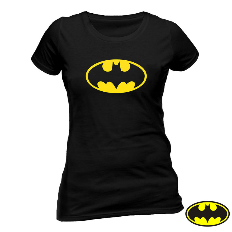 T Shirt Femme Batman Dc Comics Avec Logo Chauve Souris Sur Cadeaux Et Anniversaire
