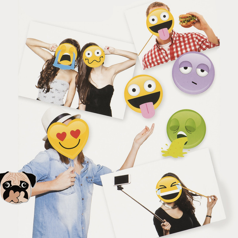 Kit D Accessoires De Selfies Emoticones Cadeaux Anniversaire