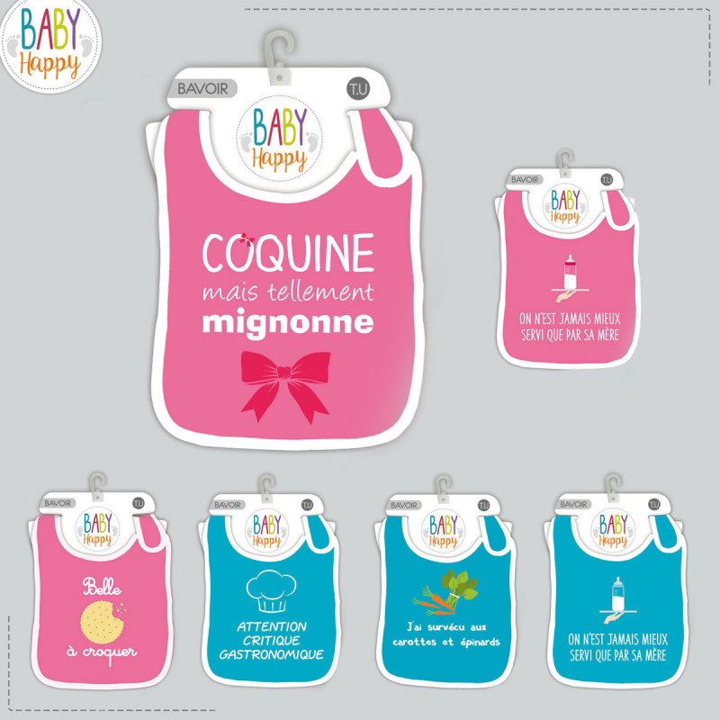 Bavoir Bebe Fille Ou Garcon A Scratch Avec Slogans Humoristiques Sur Cadeaux Et Anniversaire