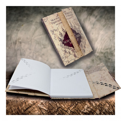 Carnet de Notes Harry Potter Magnétique Carte du Maraudeur