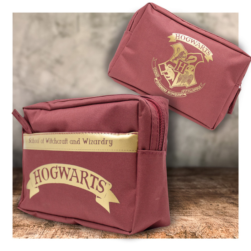 Trousse de voyage Harry Potter avec double poche sur cadeaux et anniversaire