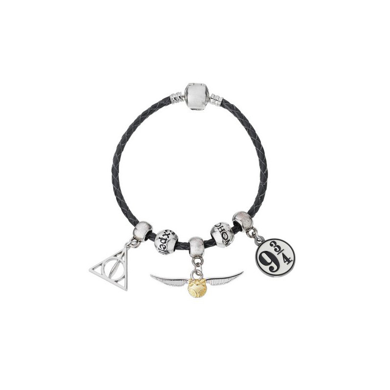 Bijou Harry Potter : bracelet avec 3 pendentifs livré dans son coffret sur  cadeaux et anniversaire