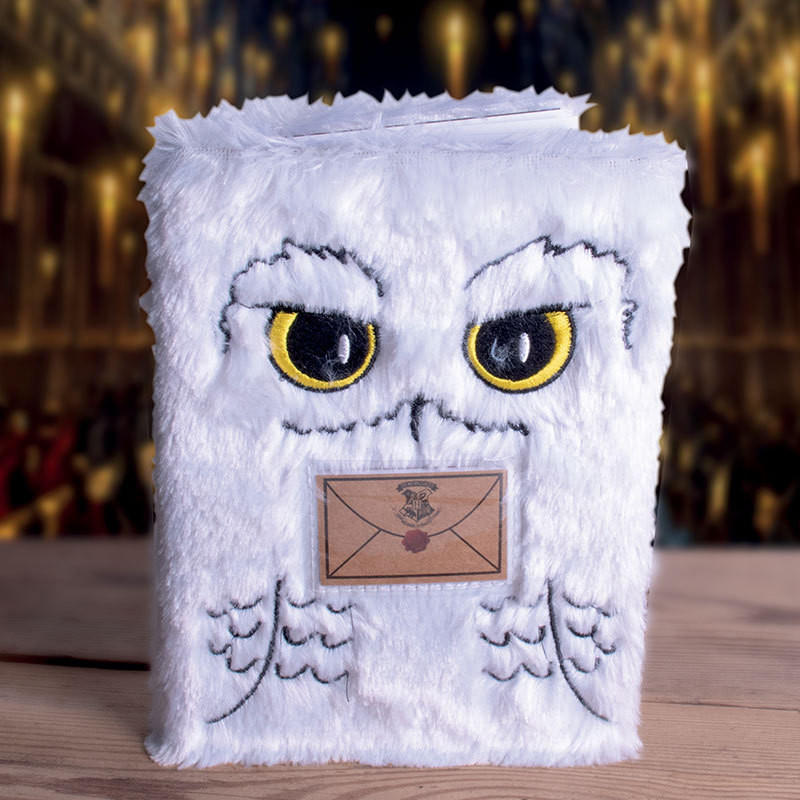 Carnet de Notes Harry Potter Hedwige Premium Fourrure sur Cadeaux et Anni