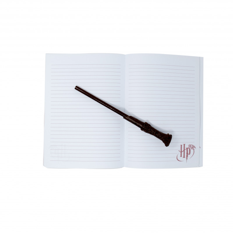Carnet de notes Poudlard avec crayon baguette Harry Potter sur Cadeaux et  Anniversaire