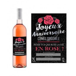 Bouteille de Rosé Cuvée Spéciale Joyeux Anniversaire