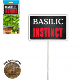 Plaque Métallique Basilic Instinct