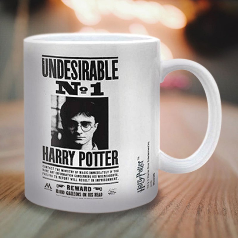 Mug Harry Potter blanc 350ml en céramique « Undesirable n°1 » sur cadeaux  et anniversaire