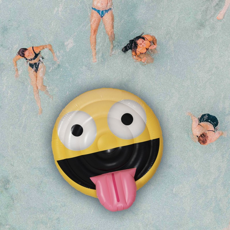 Matelas Gonflable Geant Pour La Plage En Forme De Smiley Rigolo Sur Cadeaux Et Anniversaire