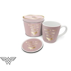 Boîte Cadeau Wonder Woman avec Mug et Sous-Verre
