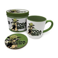 Boîte Cadeau Yoda The Mandalorian avec Mug et Sous-Verre