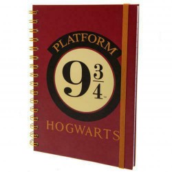 Carnet de Notes Harry Potter à Spirales Poudlard Quai 9 3/4
