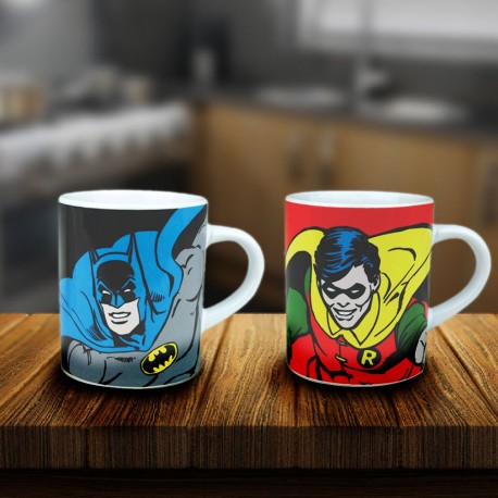 Tasses à Expresso Batman et Robin