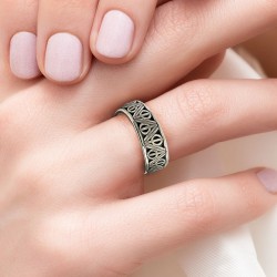 Bague Harry Potter Argent Massif les Reliques de la Mort