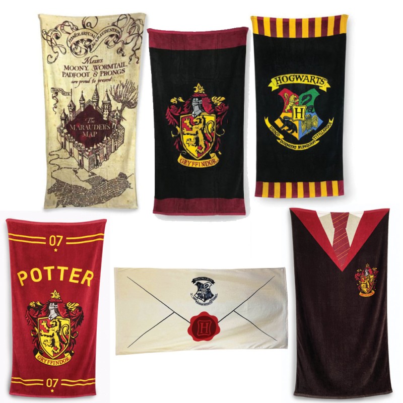 Serviette de bain Harry Potter Carte du Maraudeur 75 x 150 cm - 3576