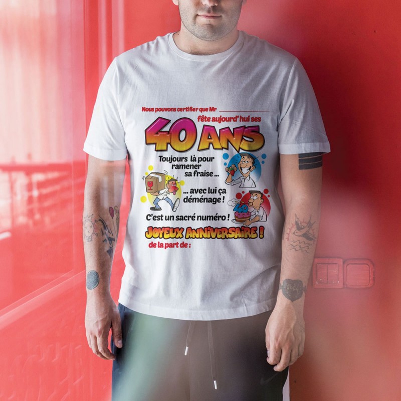 T Shirt Anniversaire Certifie Avec Marqueur Cadeau Anniversaire Sur Cadeaux Et Anniversaire Com T Shirt Anniversaire Certifie Avec Marqueur Cadeau Anniversaire Sur Cadeaux Et Anniversaire Com