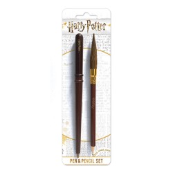 Set Harry Potter Stylo Baguette Magique et Crayon Balai