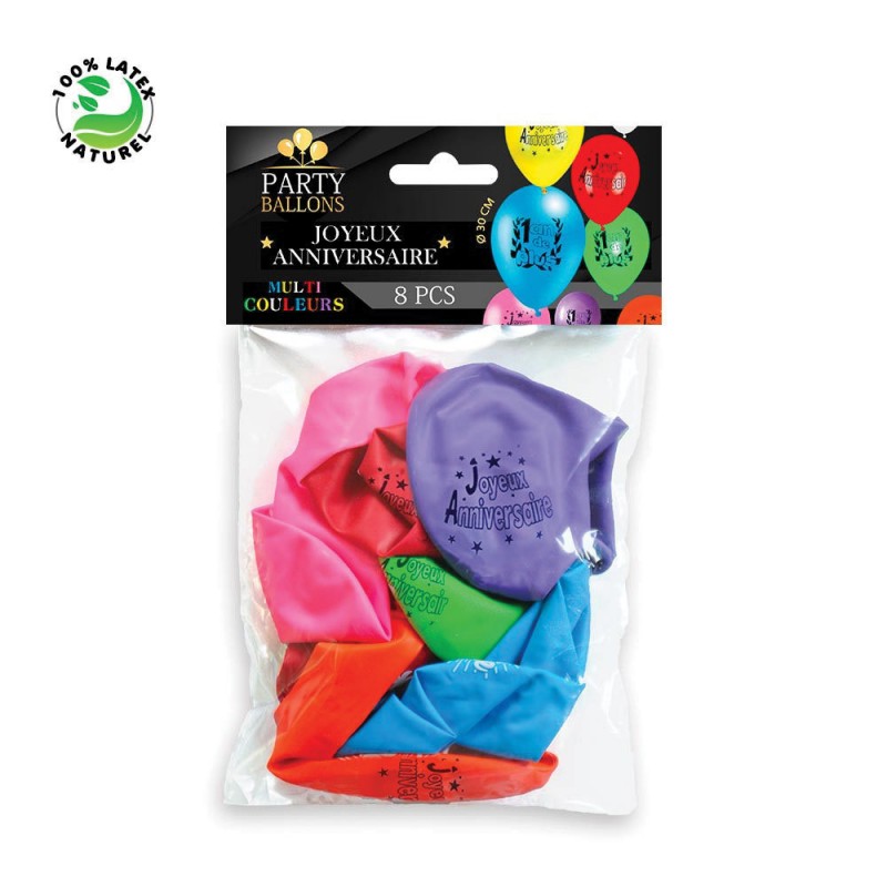 Sachet De 8 Ballons Anniversaire Cadeau Deco Anniversaire Sur Cadeaux Et Anniversaire Com Sachet De 8 Ballons Anniversaire Cadeau Deco Anniversaire Sur Cadeaux Et Anniversaire Com