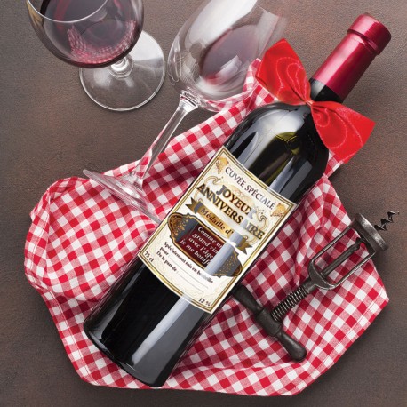Une Bouteille De Vin Rouge Humoristique Pour Anniversaire Sur Cadeaux Et Anniversaire Une Bouteille De Vin Rouge Humoristique Pour Anniversaire Sur Cadeaux Et Anniversaire