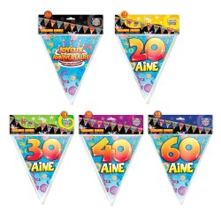 Guirlande Fanions Anniversaire Cadeau Deco Anniversaire Festive Sur Cadeaux Et Anniversaire