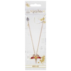 Collier Harry Potter Pendentif Fumseck le Phénix Multicolore