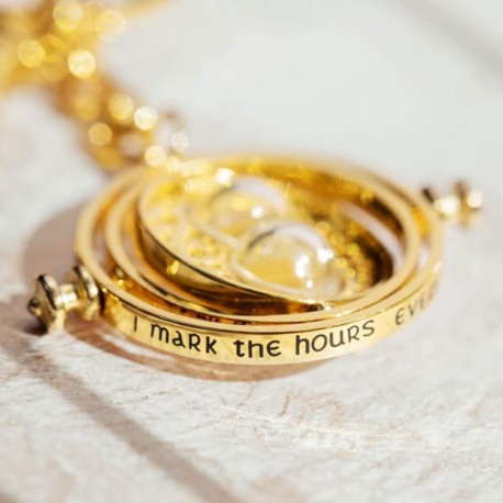 Pendentif Harry Potter Doré Retourneur de Temps sur Cadeaux et