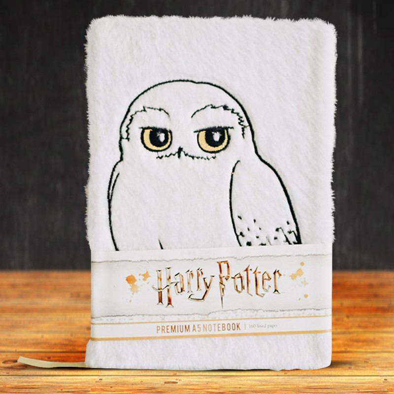 Carnet de Notes Harry Potter Hedwige Premium Fourrure sur Cadeaux et Anni