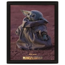 Cadre Bébé Yoda The Mandalorian Star Wars Effet Animé 3D