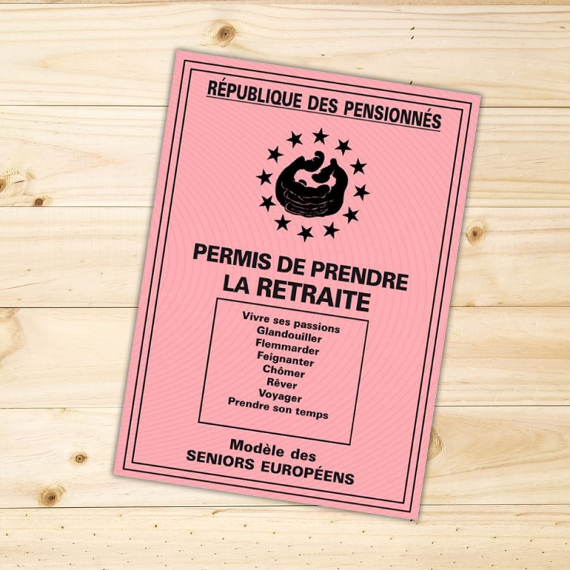 Permis de Prendre La Retraite Cadeau Retraite sur Cadeaux et Anniversaire