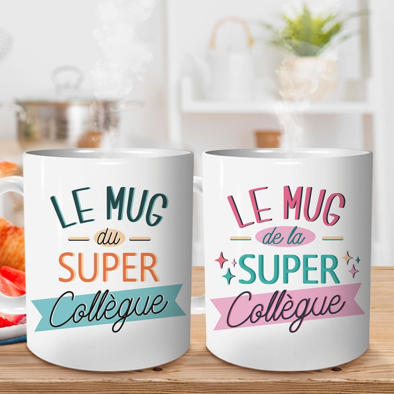 Mug Super Collègue en Céramique sur Cadeaux et Anniversaire