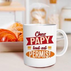 Mug Chez Papy Tout est Permis