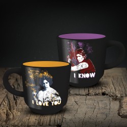 Tasses Empilables Star Wars Han Solo & Leia - I Love You