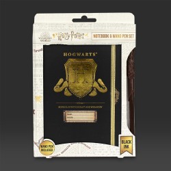 Set Harry Potter Poudlard - Carnet de Notes et Stylo Baguette Magique