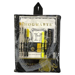 Set de Papeterie Harry Potter Poudlard Noir et Or