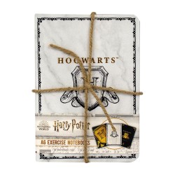 Lot de 3 Petits Carnets de Notes Harry Potter Blason Poudlard A6