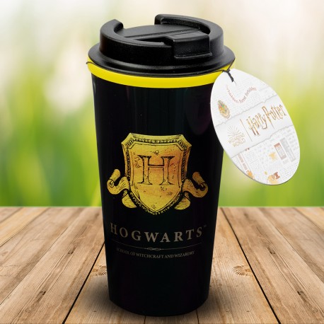 Mug de Voyage Harry Potter Poudlard Noir et Doré