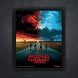 Cadre Stranger Things Effet Animé 3D