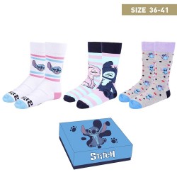 Coffret 3 Chaussettes Stitch Disney