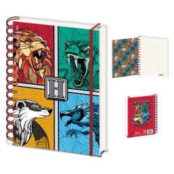 Carnet de Notes Harry Potter Animaux Emblèmes Graphiques