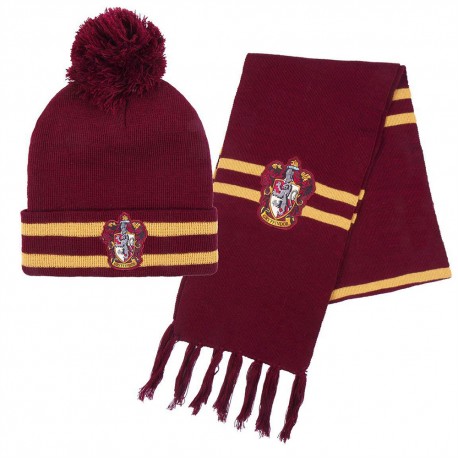 Set Hiver Harry Potter - Echarpe et Bonnet à Pompon