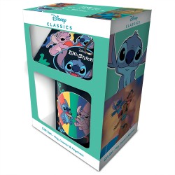 Pack Lilo & Stitch Disney - Tasse, Sous-Verre et Porte-Clés
