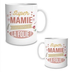 Mug Super Mamie que J'aime à la Folie