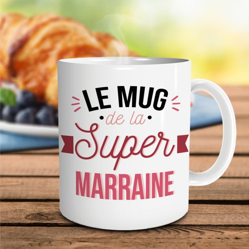 Mug de la Super Marraine sur Cadeaux et Anniversaire