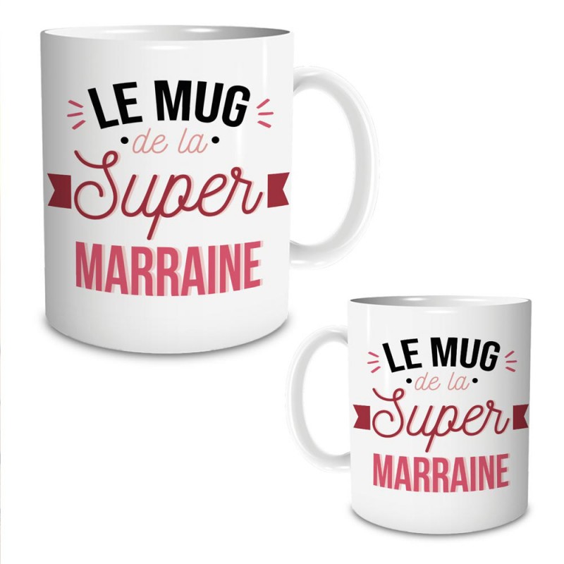 Cadeau marraine  Idée cadeau mug marraine la plus gentille