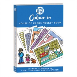 Carnet de 24 Cartes de Coloriage Maison
