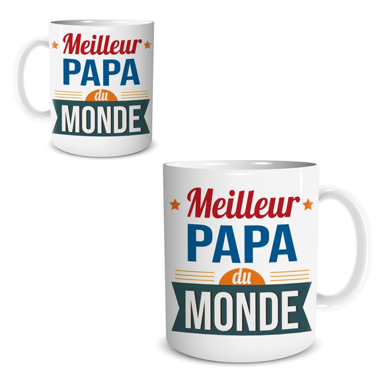 Tasse papa - meilleur papa du monde sur Cadeaux et Anniversaire