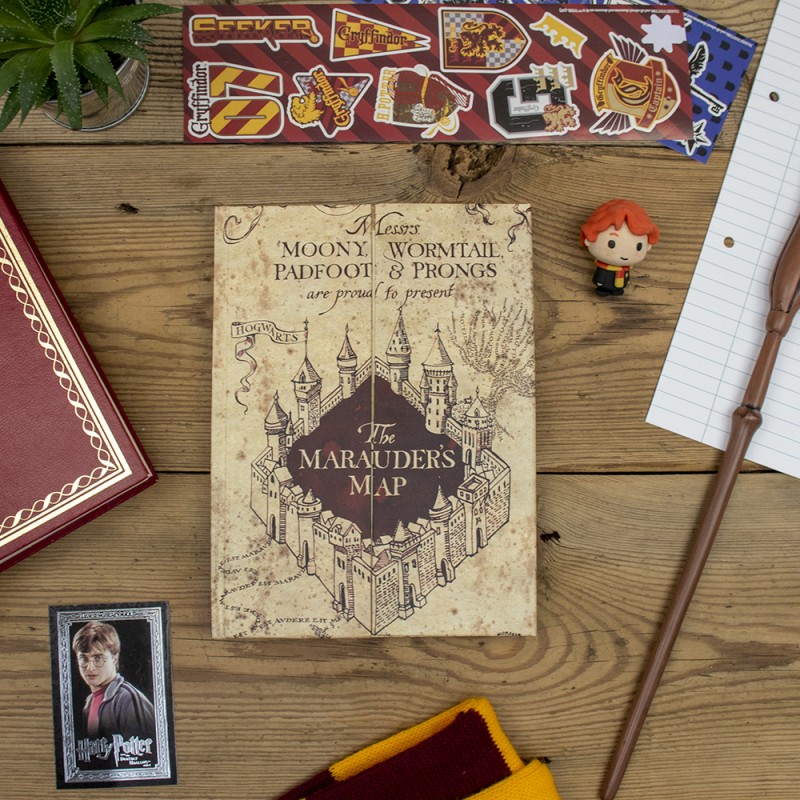 Carnet à Spirales Harry Potter Carte du Maraudeur