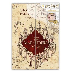 Carnet de Notes Harry Potter Magnétique Carte du Maraudeur