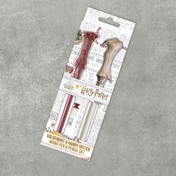 Set Stylo et Crayon Baguettes Magiques Harry Potter et Voldemort