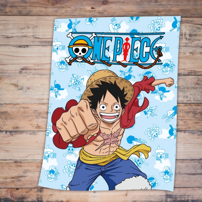 Plaid Manga One Piece - Monkey D. Luffy sur Cadeaux et Anniversaire